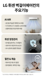 LG 휘센 SQ06FA1WDS 인버터 벽걸이 에어컨 6평형 이미지 3